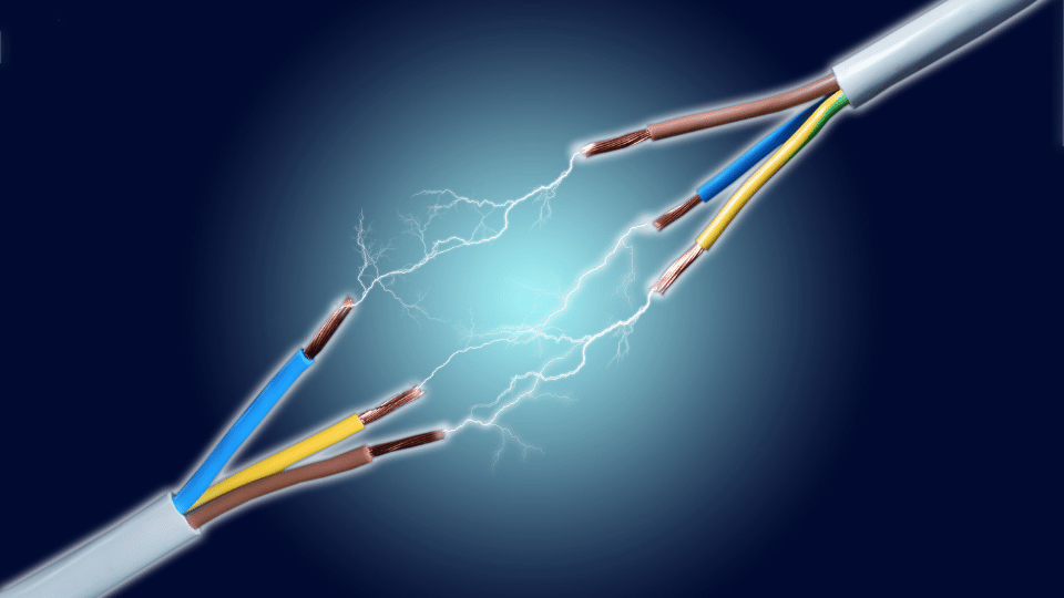 Electrician troubleshooting common electrical problems in a commercial building in Islamabad or Lahore, focusing on faulty wiring, overloaded circuits, and ensuring safe AC repair and maintenance services.